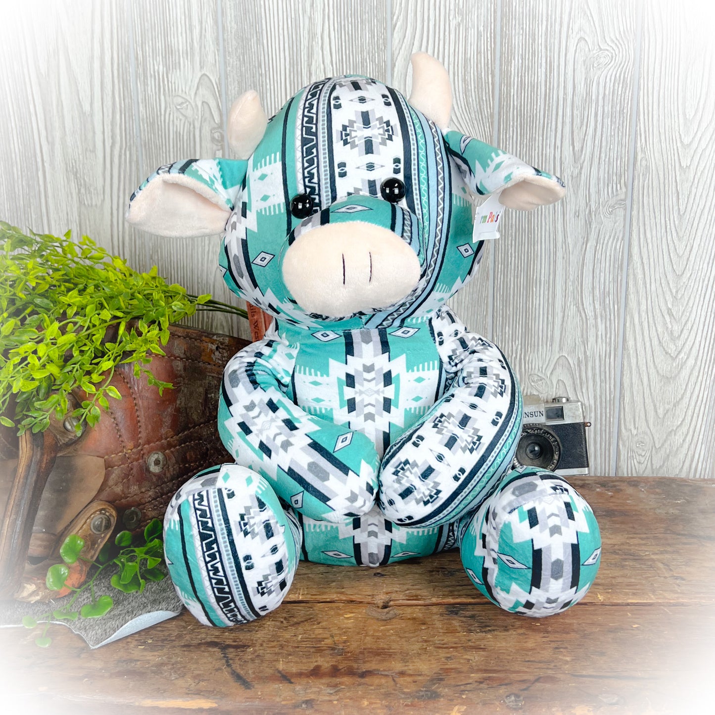 Cow Western Plushie – Multiple Colors