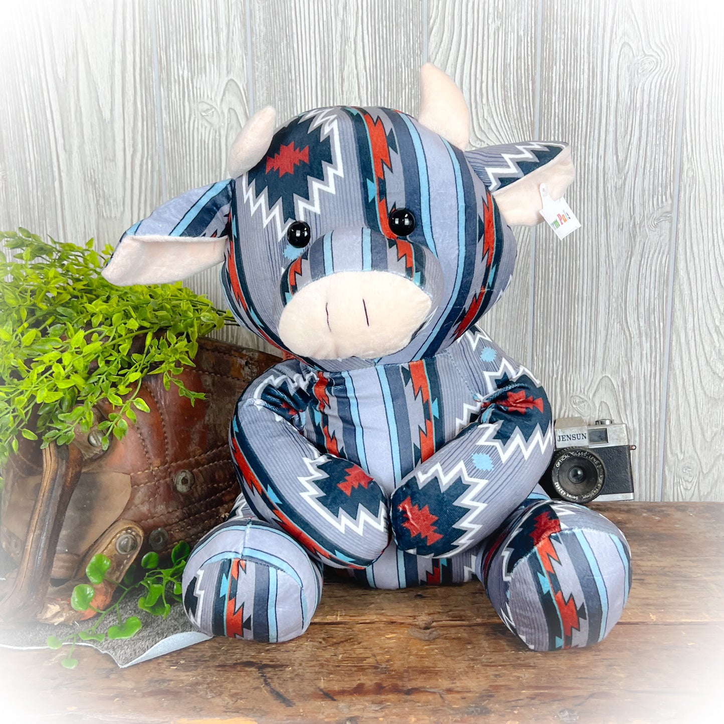 Cow Western Plushie – Multiple Colors