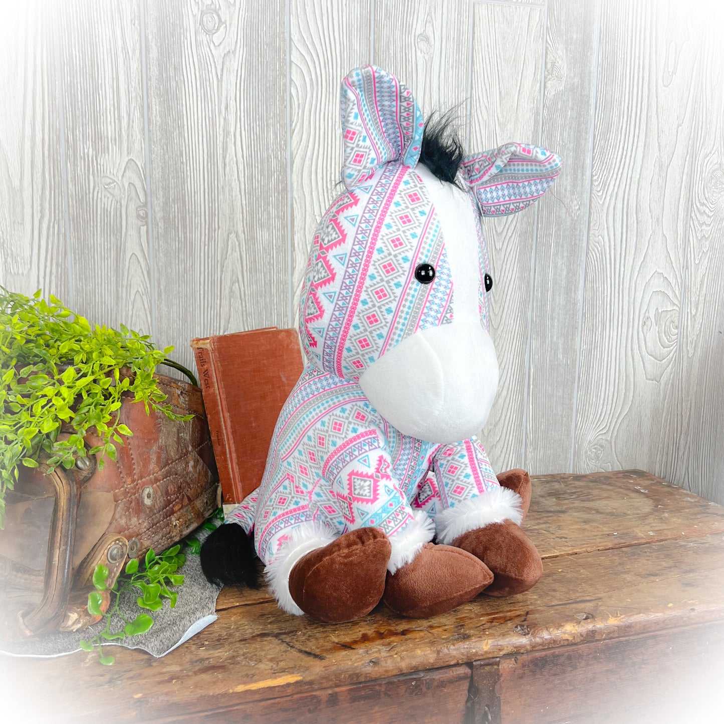 Horse Western Plushie – Multiple Colors