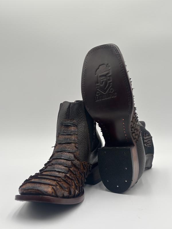 Python Square Toe Cowboy Short Boot