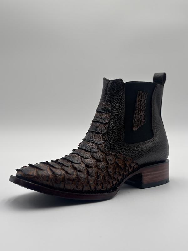 Python Square Toe Cowboy Short Boot