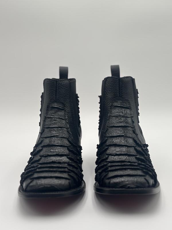 Python Square Toe Cowboy Short Boot