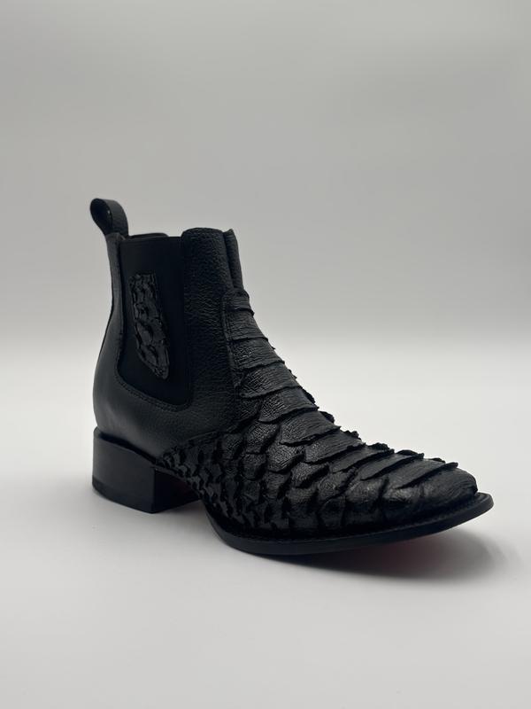 Python Square Toe Cowboy Short Boot