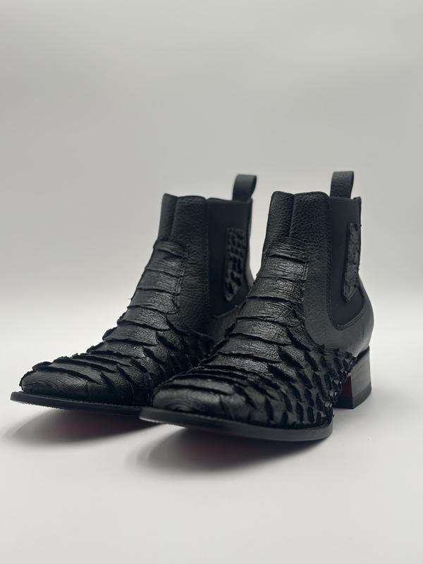 Python Square Toe Cowboy Short Boot