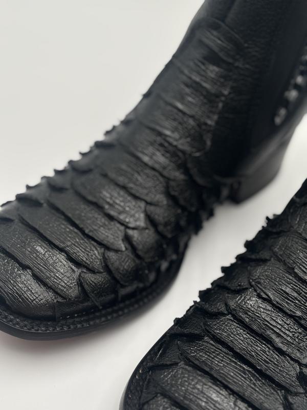 Python Square Toe Cowboy Short Boot