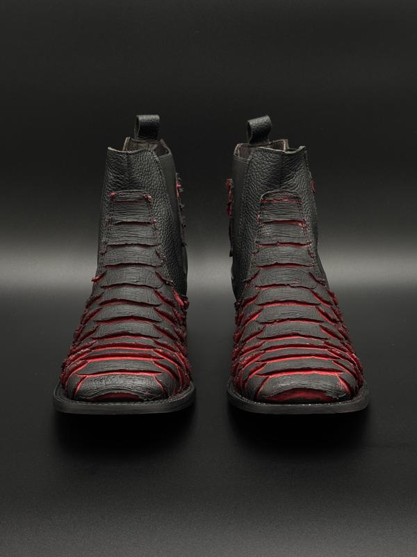 Python Square Toe Cowboy Short Boot