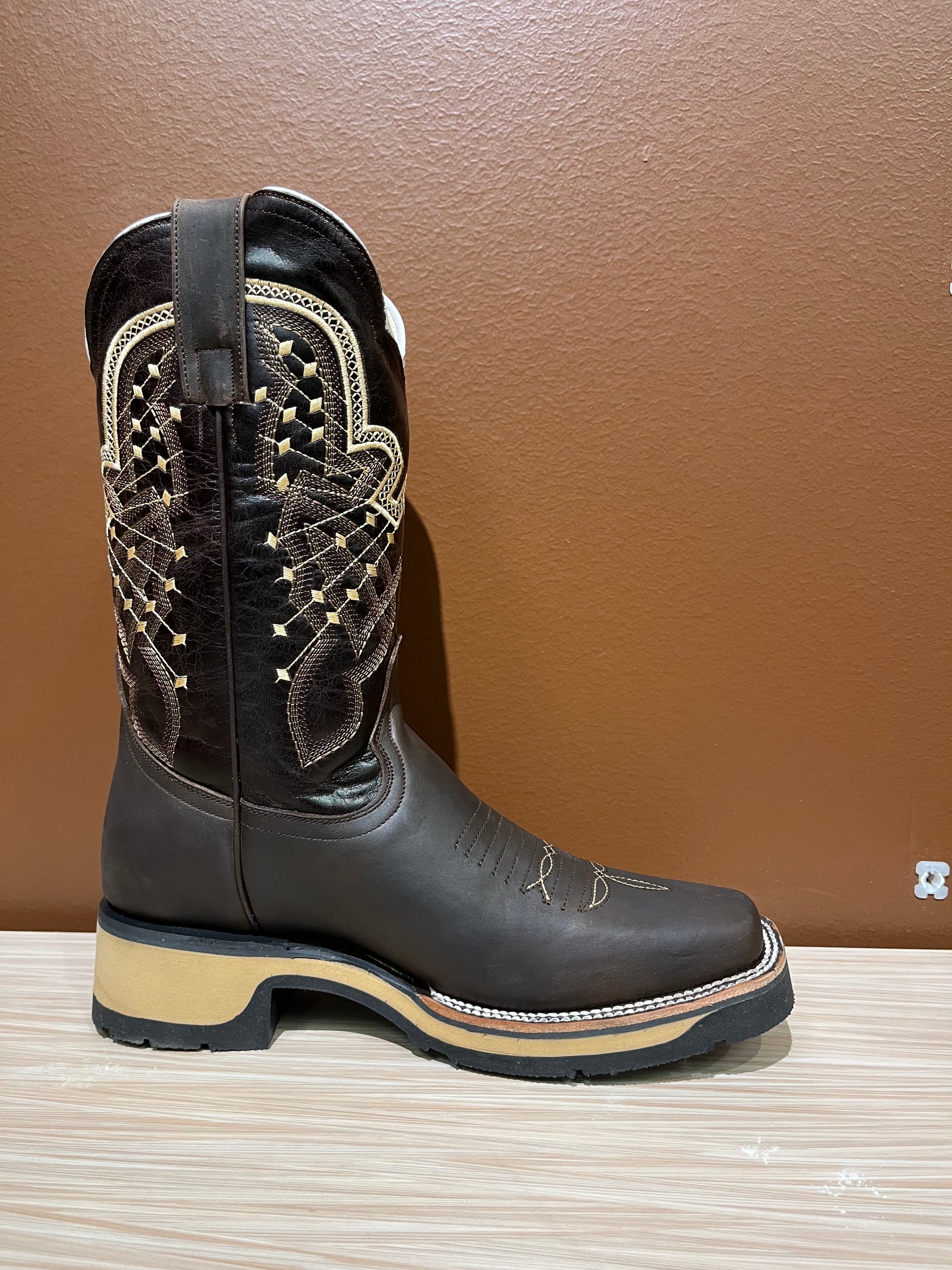 Square Toe Rodeo Genuine Leather Boot