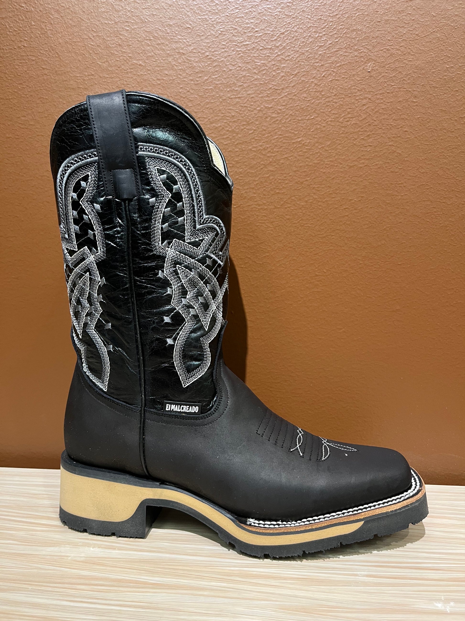 Square Toe Rodeo Genuine Leather Boot