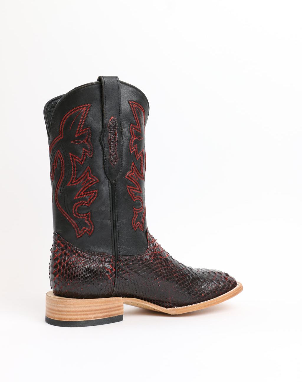 Premium Exotic Python Square Toe Boots 