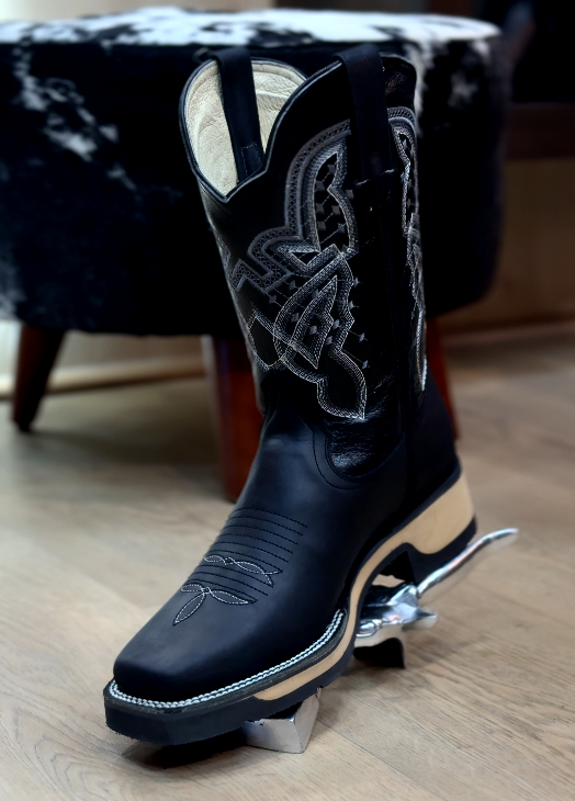 Square Toe Rodeo Genuine Leather Boot