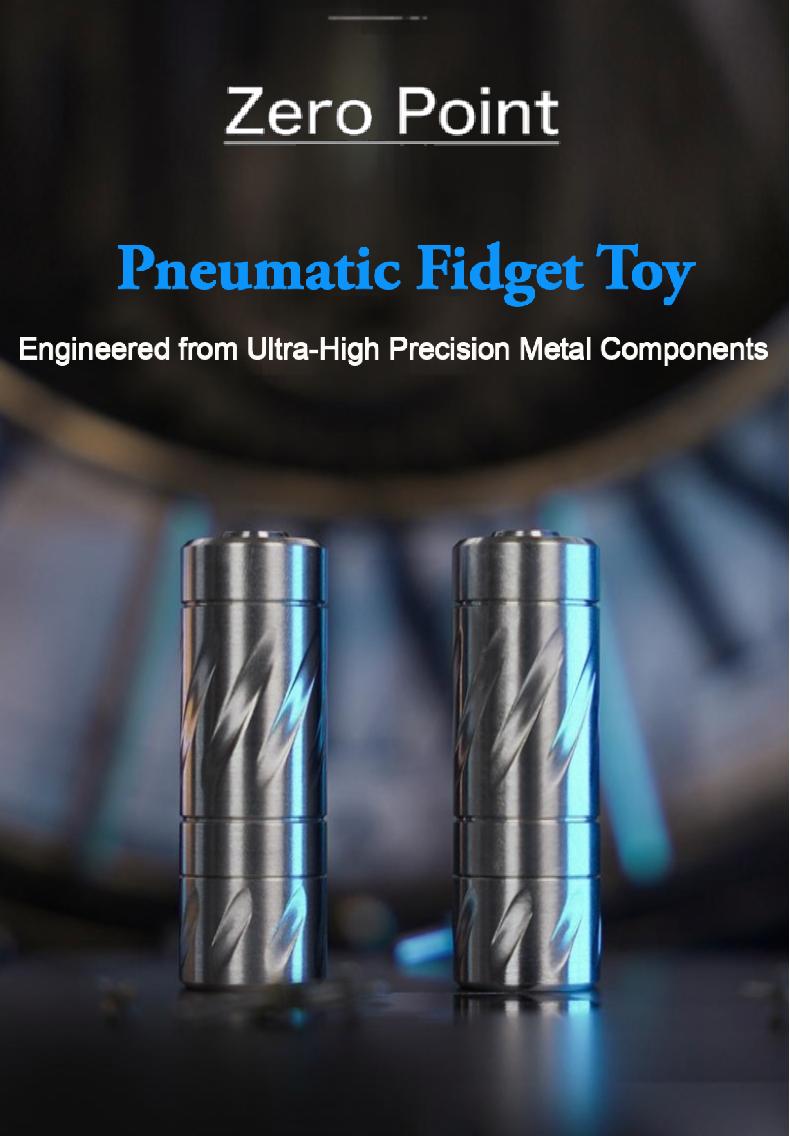 Metal Plus EDC Zero Pneumatic Ultra-High Precision Mechanical Metal Press-and-Bounce Fingertip Stress Relief Toy