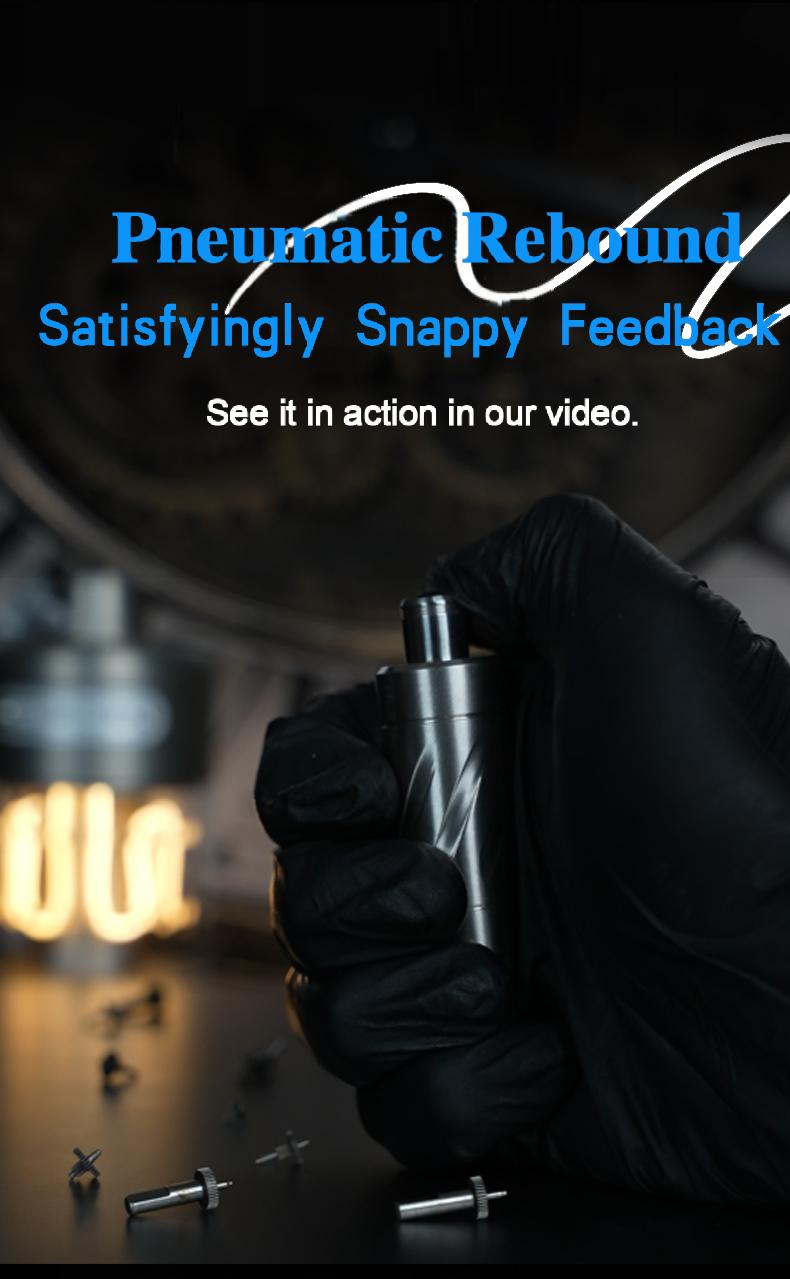 Metal Plus EDC Zero Pneumatic Ultra-High Precision Mechanical Metal Press-and-Bounce Fingertip Stress Relief Toy