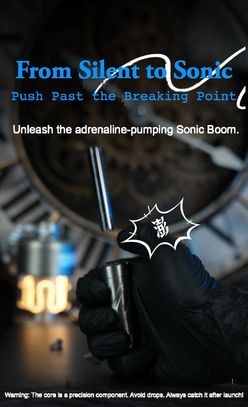 Metal Plus EDC Zero Pneumatic Ultra-High Precision Mechanical Metal Press-and-Bounce Fingertip Stress Relief Toy