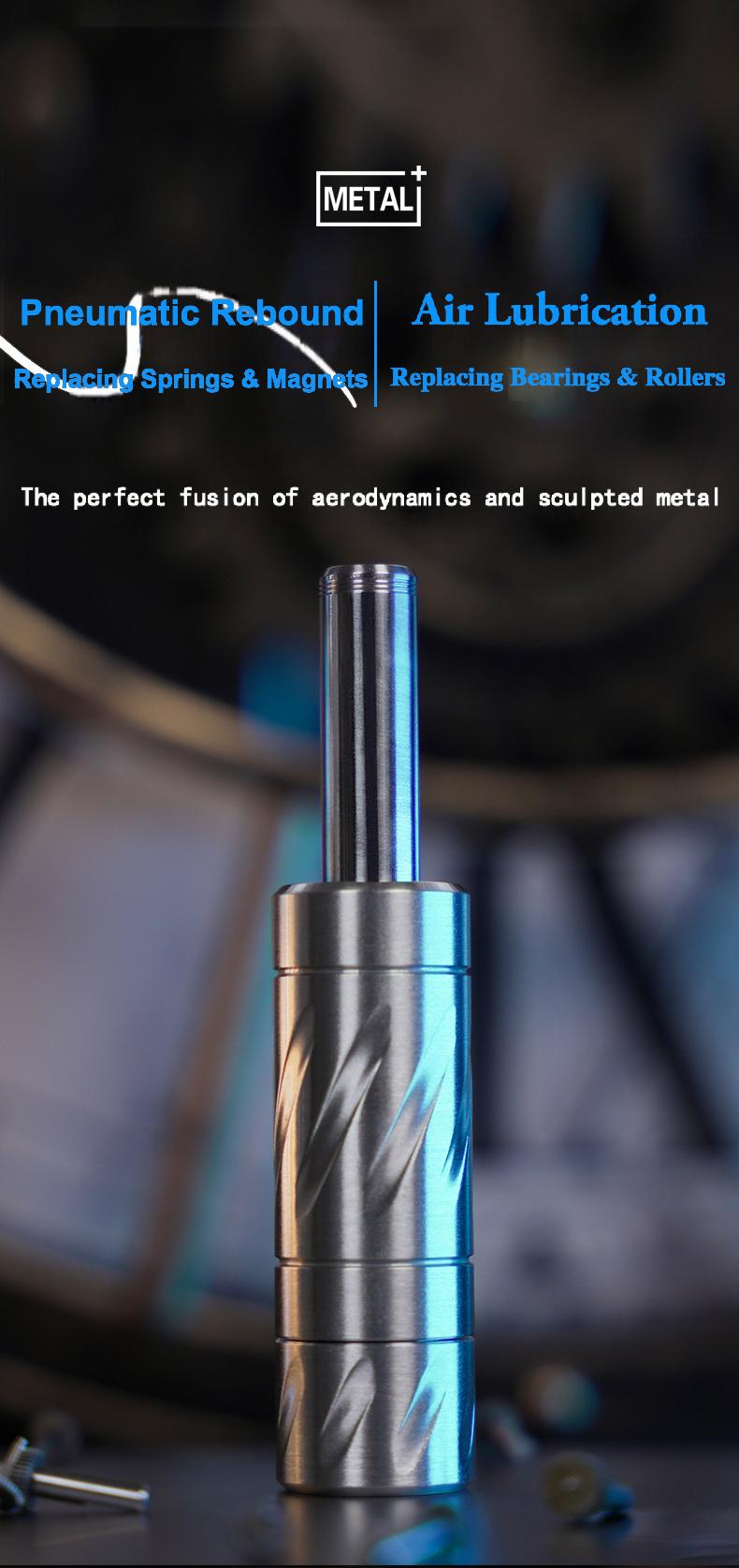 Metal Plus EDC Zero Pneumatic Ultra-High Precision Mechanical Metal Press-and-Bounce Fingertip Stress Relief Toy