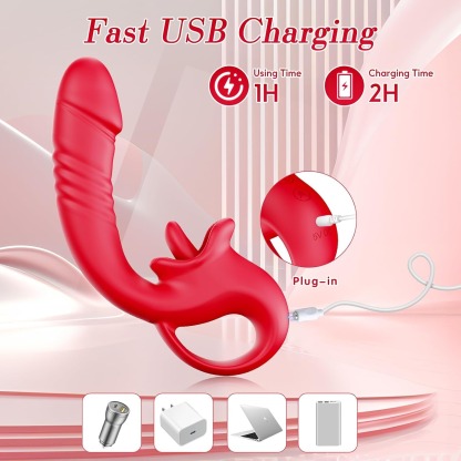 2-in-1 Rechargeable Personal Massager with Custom Modes