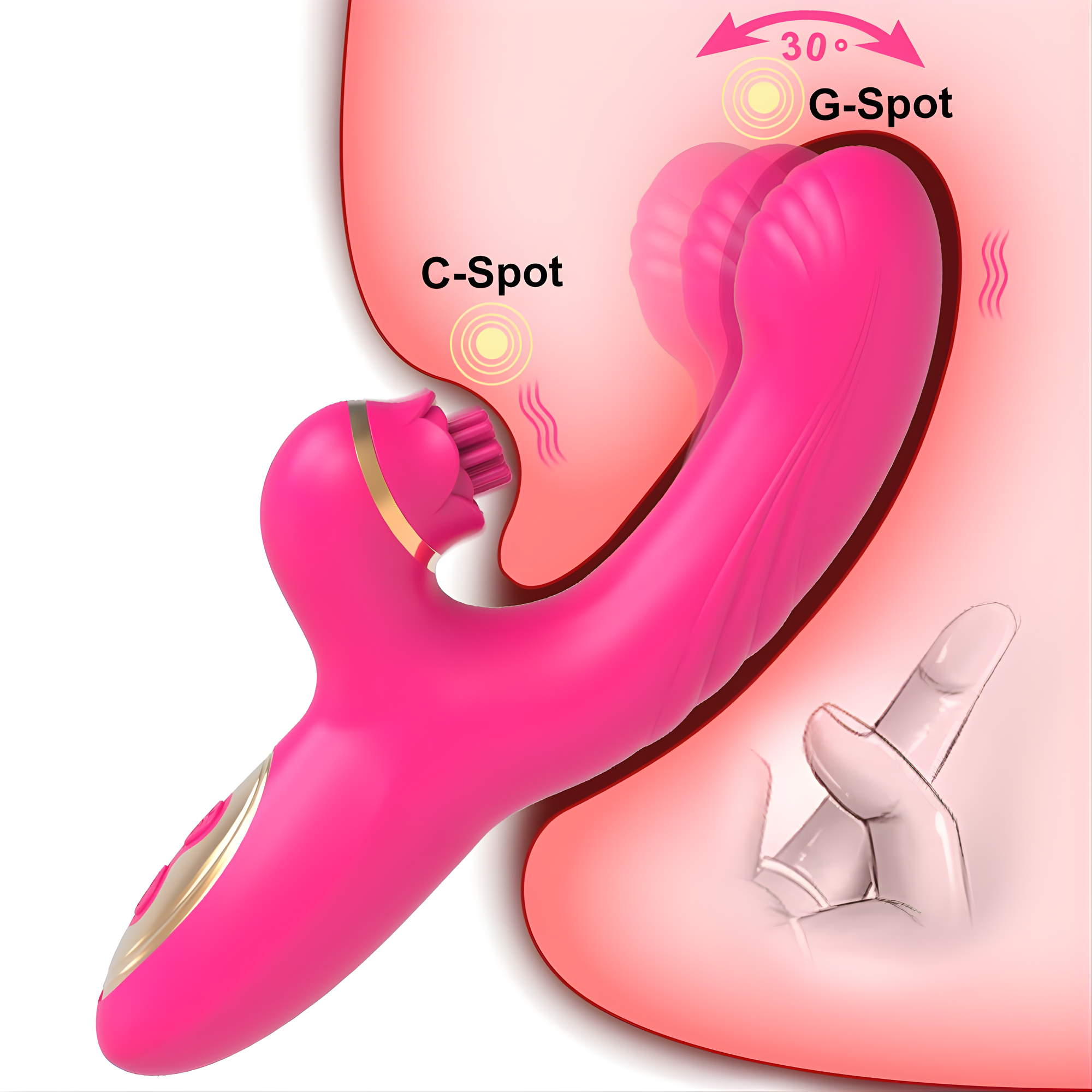 Fingertip-Style Dual-Action Massager — Experience Blended Pleasure with Pulsating External Stimulation & Targeted Internal Massage!