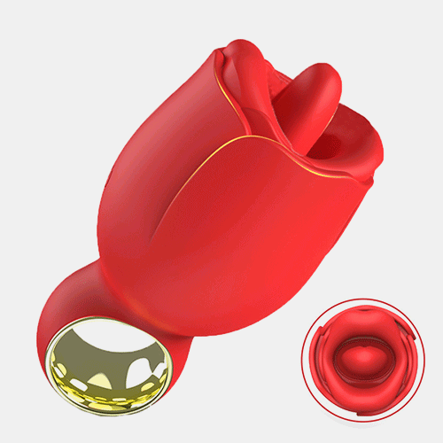 360° Rotating Rose-Style Personal Massager with Custom Modes