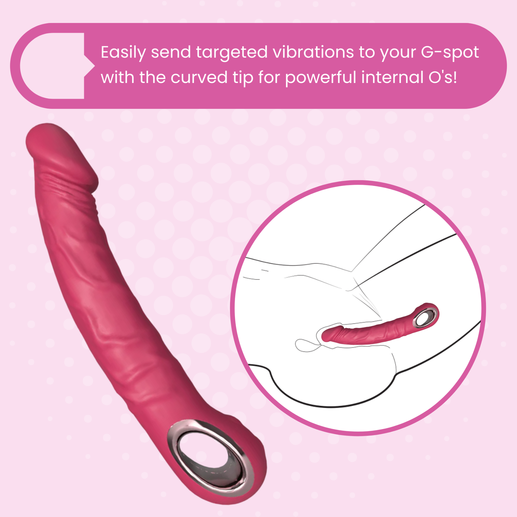 9.5 Inch Veined Vibrating Silicone Toy - Deep, Lifelike Sensation!