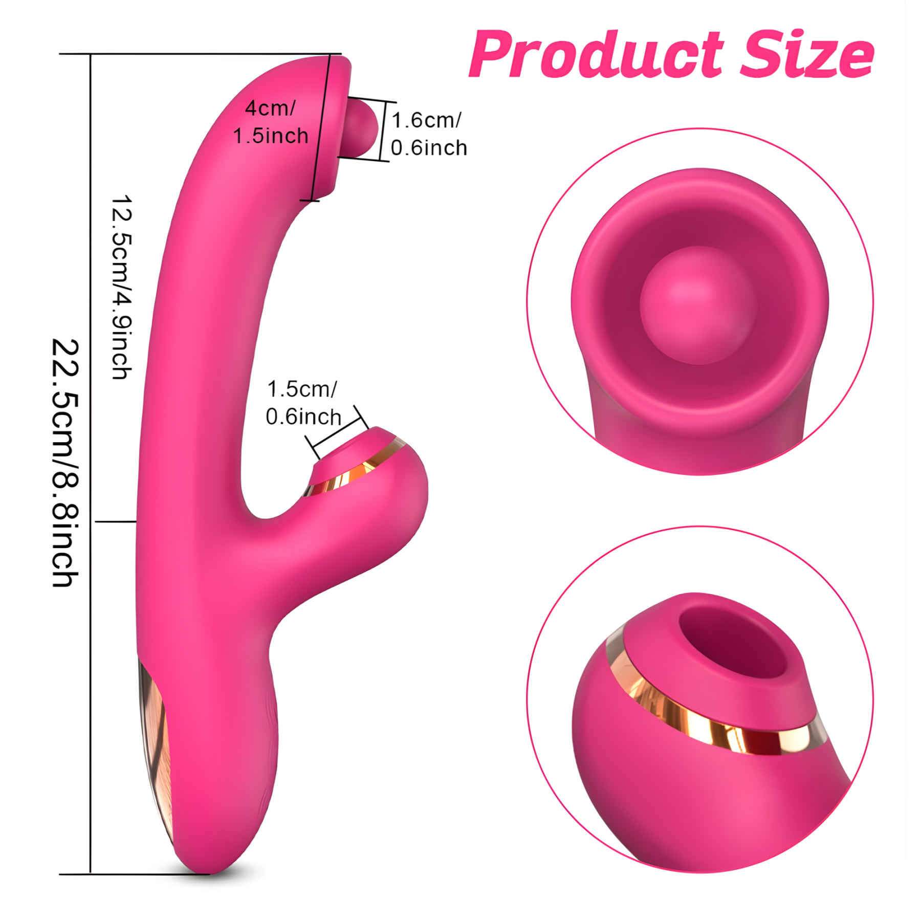 Rotating Pinpoint Internal & Air Pulse Dual-Action Vibe — Targeted, Tight Circles for Elevated Pleasure!