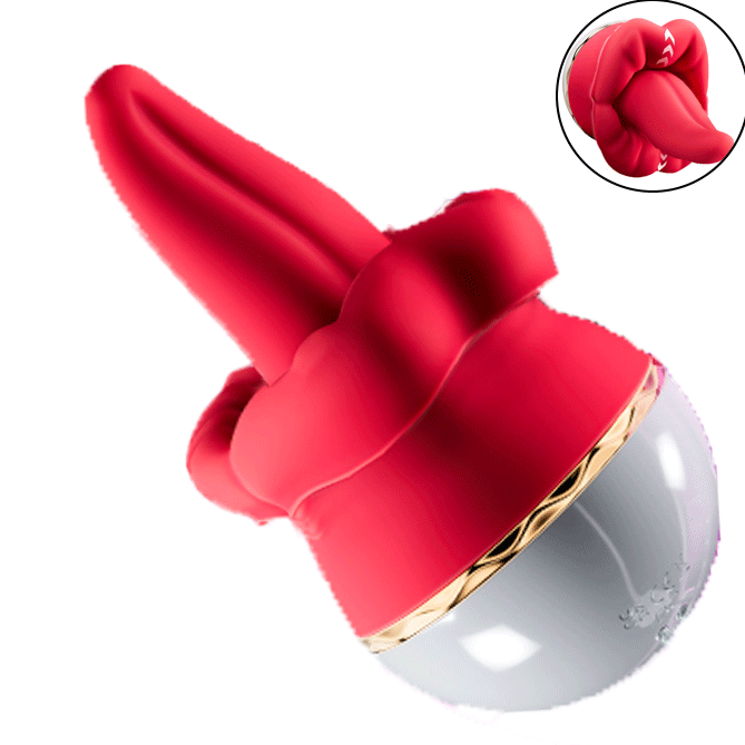 Rose-Style 5-in-1 Personal Massager with Wave Motion + Pulse Modes