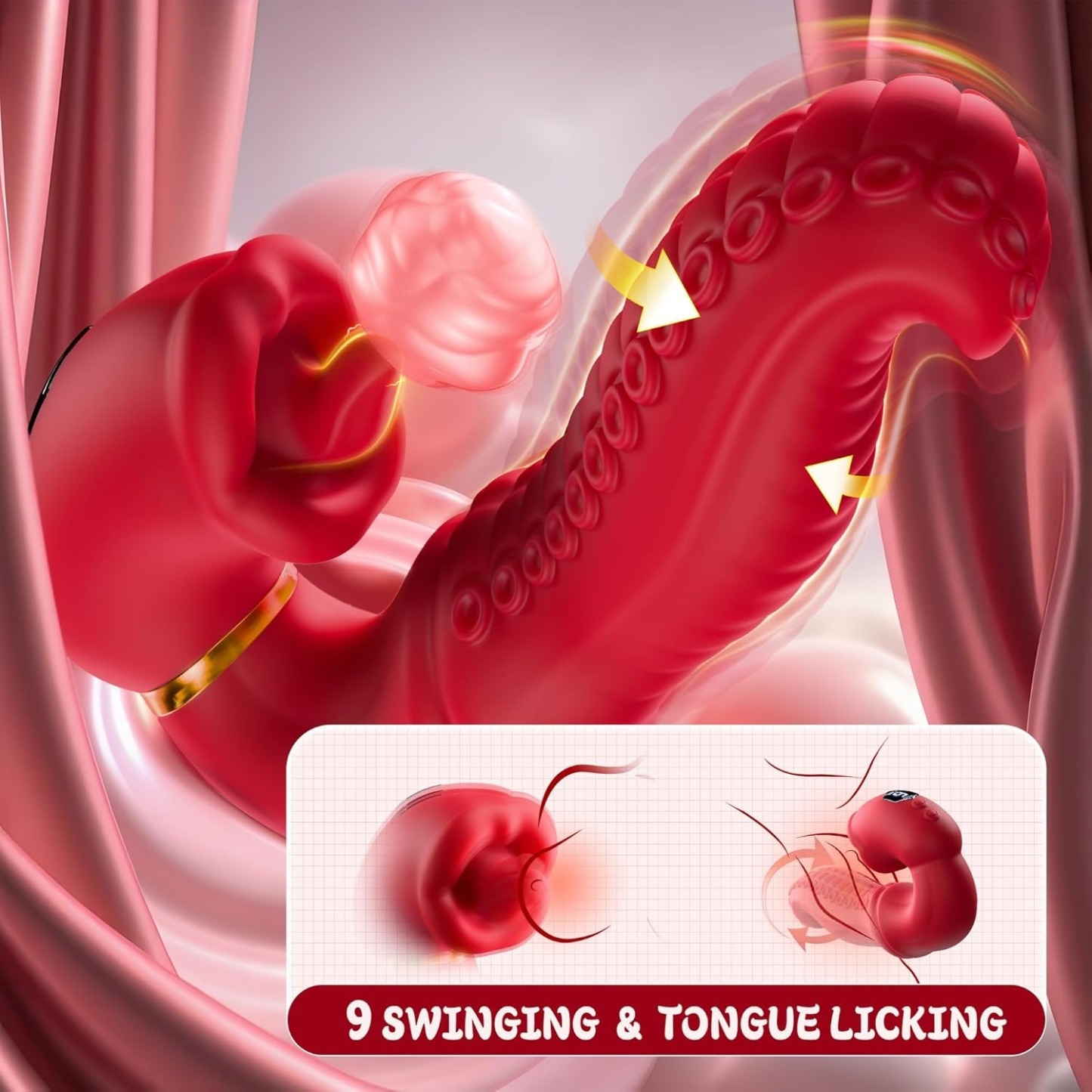 Soft-Touch Wellness Massager with LCD Display & 9 Motion Modes