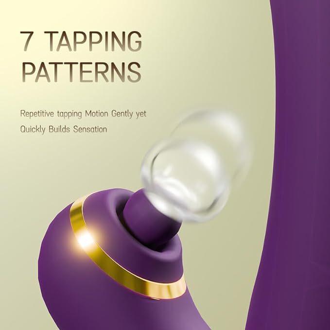 Women’s Vibrator with Realistic Dildo Design – Flapping Vibration & Clitoral Suction