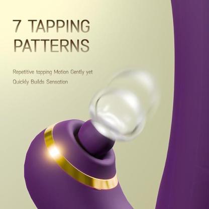 Women’s Vibrator with Realistic Dildo Design – Flapping Vibration & Clitoral Suction