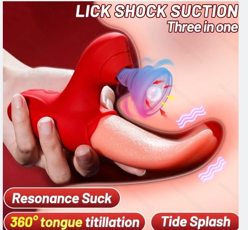 Flapping Tongue Licking G Spot Clitoral Sucking Vibrator