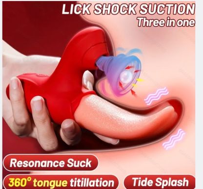 Flapping Tongue Licking G Spot Clitoral Sucking Vibrator