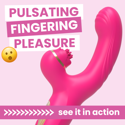 Fingertip-Style Dual-Action Massager — Experience Blended Pleasure with Pulsating External Stimulation & Targeted Internal Massage!