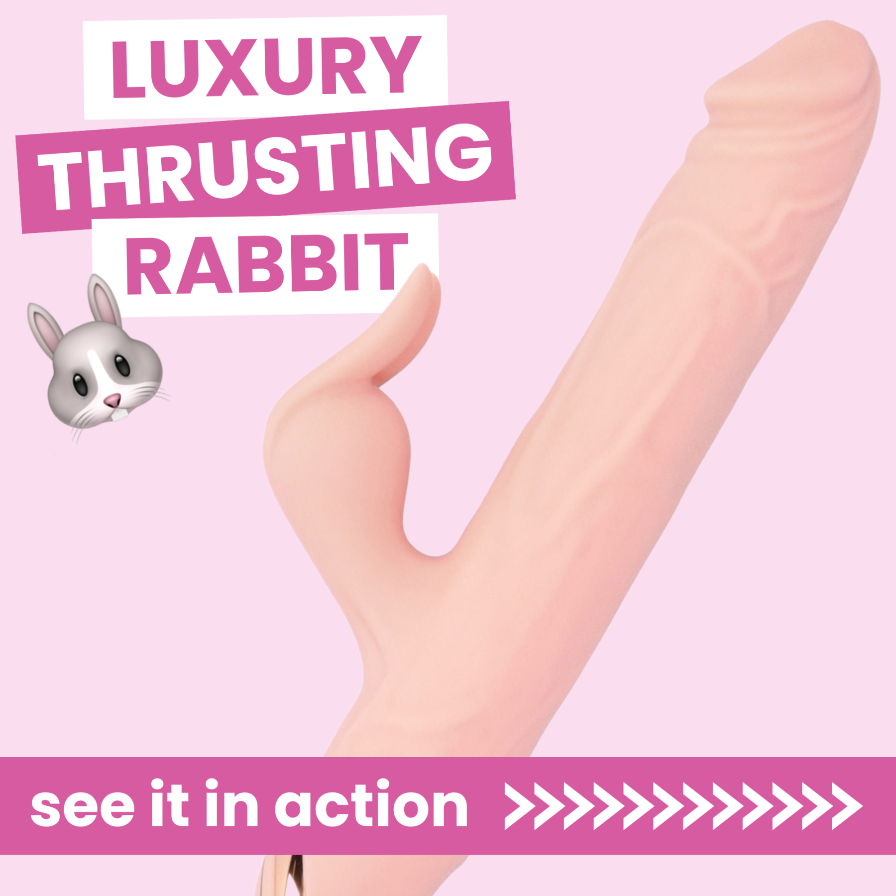 Plus Veined Thrusting & Vibrating Rabbit Machine