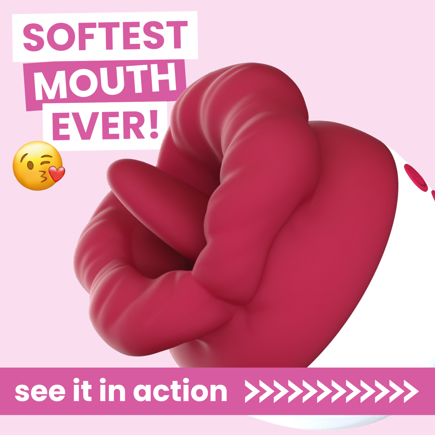 Flaming Red Lips Self-Motion Flickering Tongue Clit Stimulator