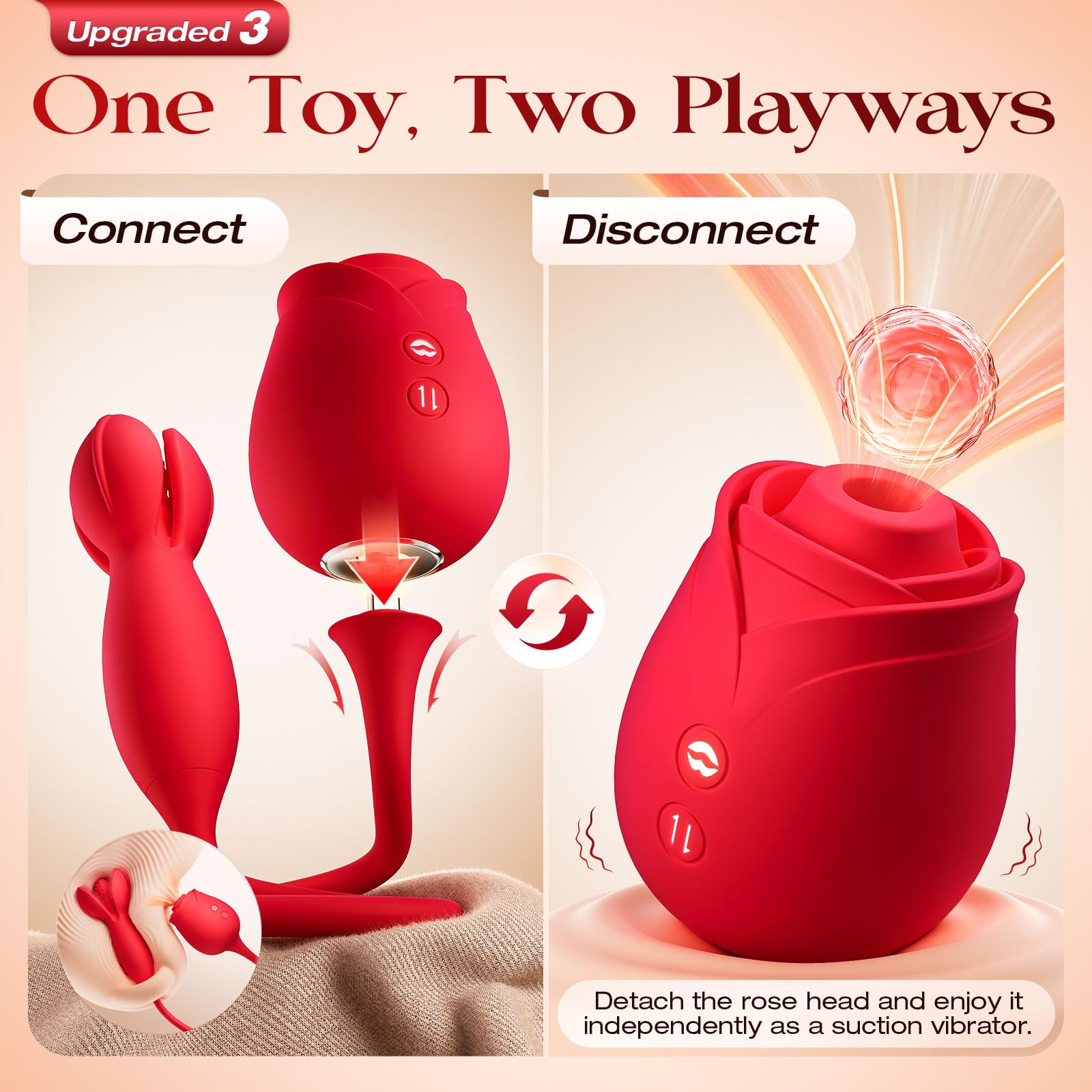 Detachable App-Controlled Dual-Action Personal Massager (2 Modes)