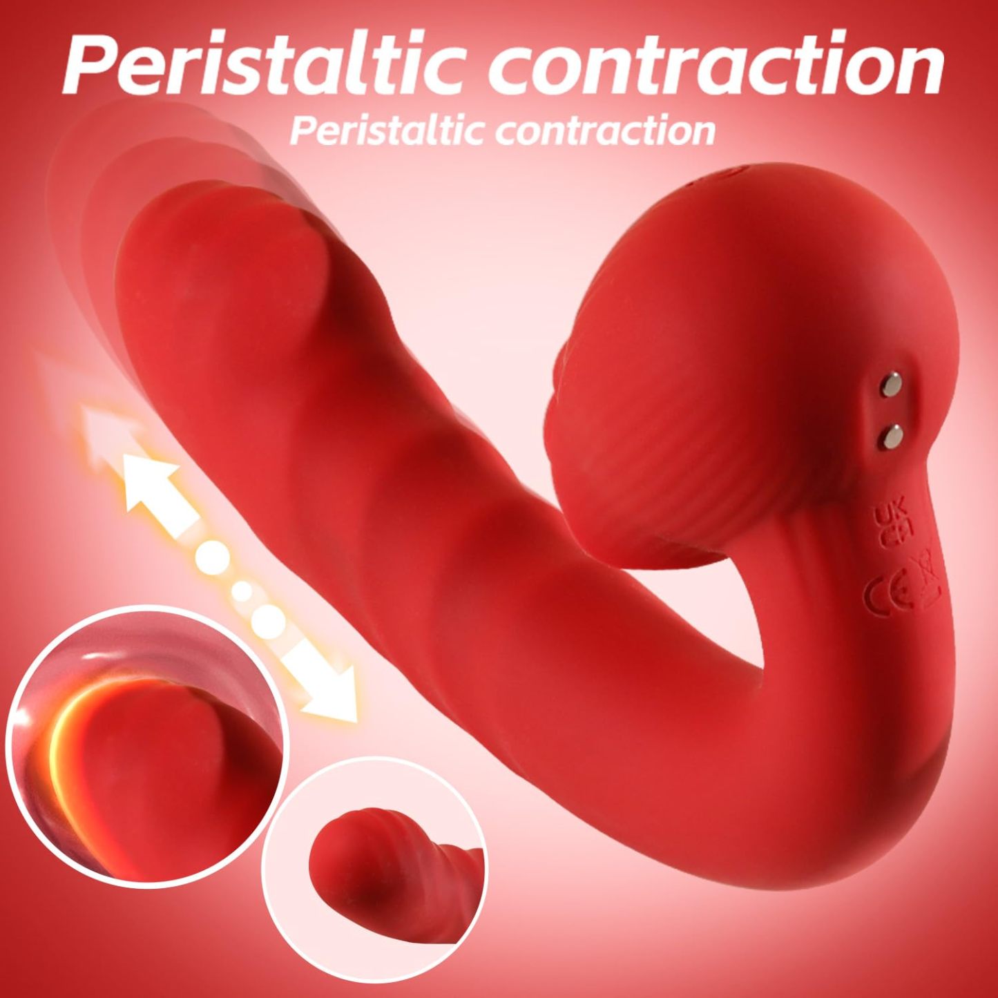 Rose-Inspired Personal Massager with Waving Motion + Pulse Patterns (10 Modes)