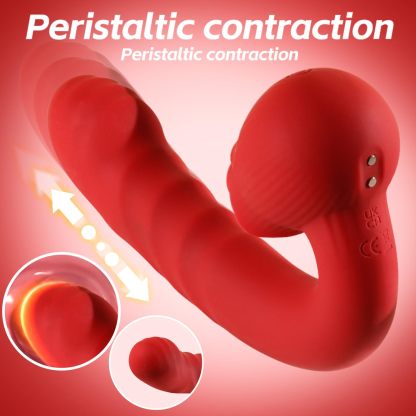 Rose-Inspired Personal Massager with Waving Motion + Pulse Patterns (10 Modes)