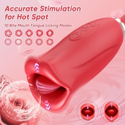 4-in-1 – Dual-Action Personal Massager with 4 Functions & Custom Modes