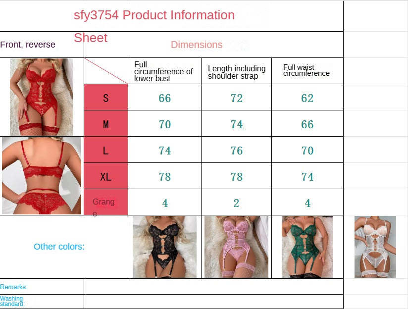 Women's Floral Lace Mesh Lingerie Set Teddy Babydoll Bodysuit with Garter Belts,Valentine's Day Gift,Minimalist Basic Nightgown Sleepwear