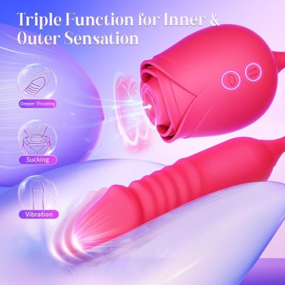2025 Upgraded Rose Clit Sucking Toy Dildo G-spot Vibrator
