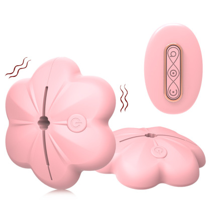 Rose Vibrating Nipple Clamps, Adjustable Pinch & Remote Control Nipple Toy