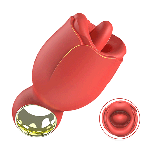 360° Rotating Rose-Style Personal Massager with Custom Modes