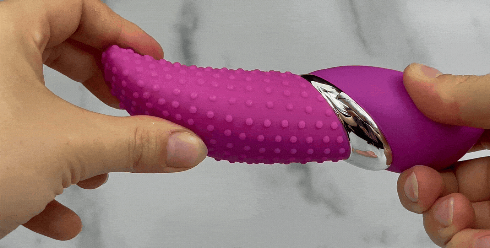 Bumpy Betty Curved-Tip Massager for External Stimulation