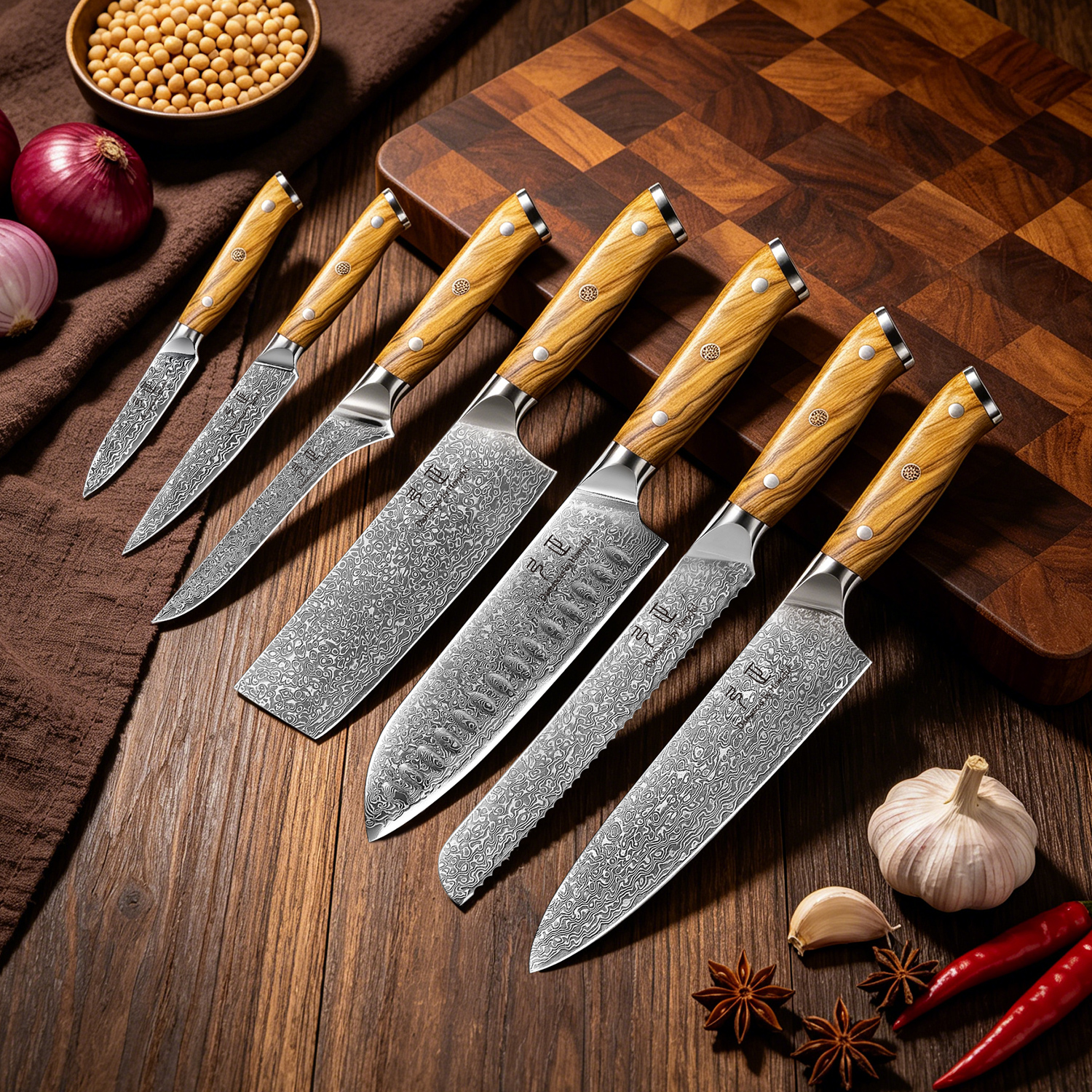 Damascus knife