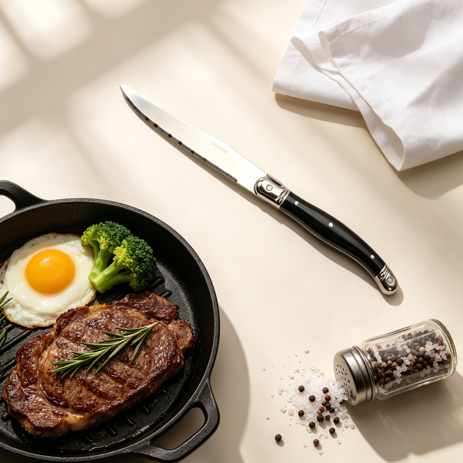 Homeful 4 Pieces Stainless Steel Black Flatware