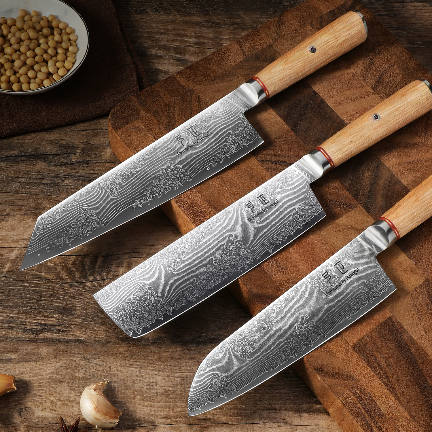 Homeful Chef Knife Damascus Kitchen Knives