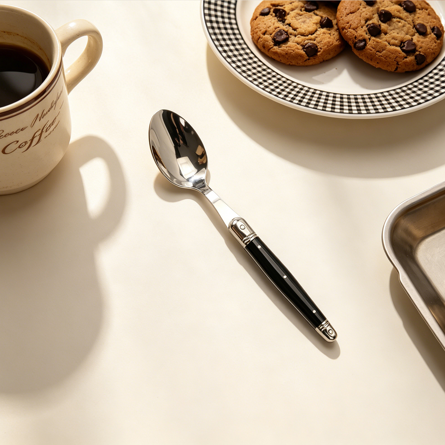 Homeful 4 Pieces Stainless Steel Black Flatware
