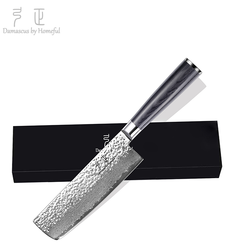 2pcs Kitchen Knife Set with black pakka wood handle