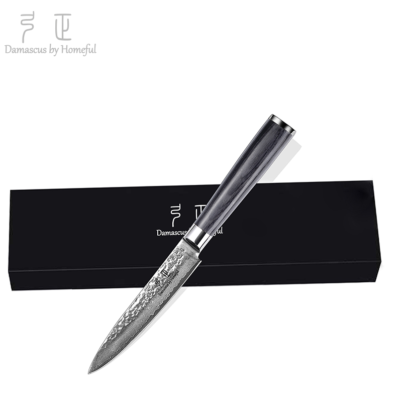 2pcs Kitchen Knife Set with black pakka wood handle