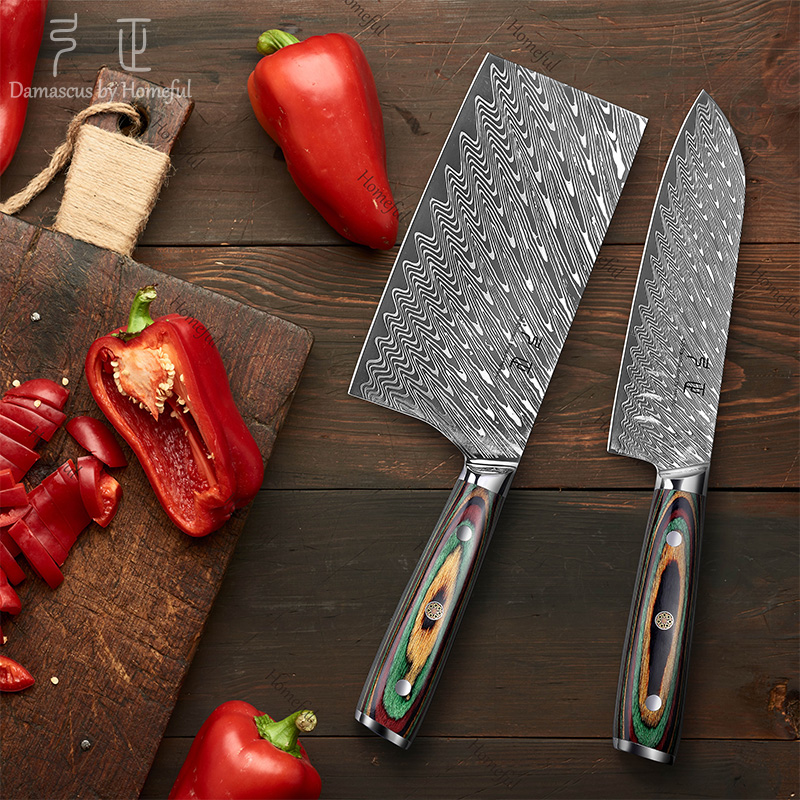 3pcs 5Cr15Mov Steel Kitchen Knife Set