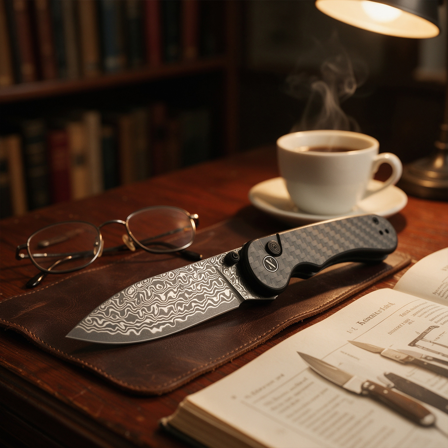 Folding Knife Stainless Steel Blade, Non-Slip Grip Pocket Knife