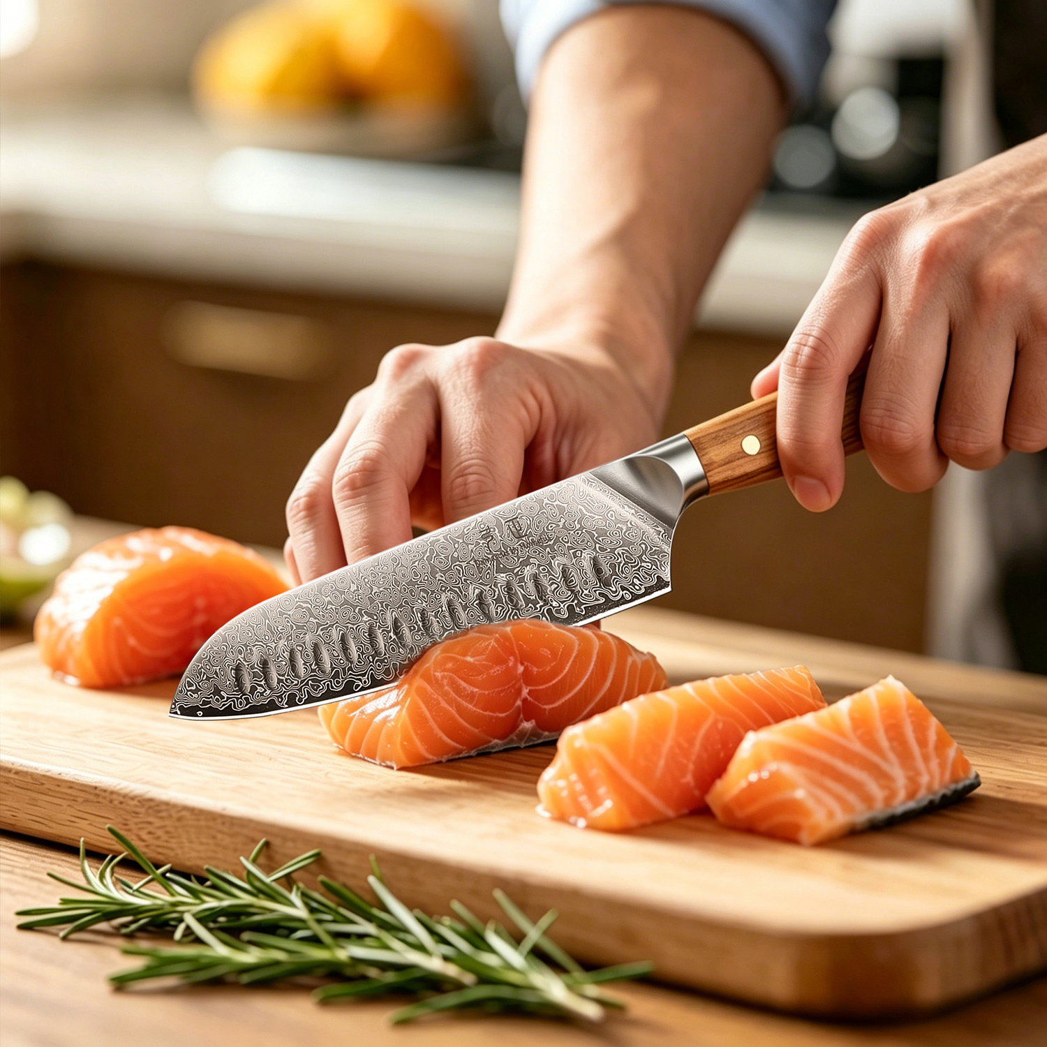 Homeful 2 Pieces Damacus Chef Knives Set